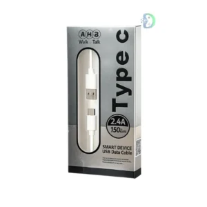 AMB USB-A to USB-C fast charging data cable, 1.5M length, 2.4A high-speed charging.