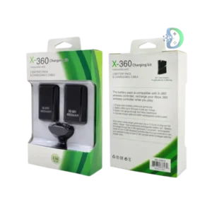 3 in 1 Charger Cable + Rechargeable Battery Pack for Xbox 360 Wireless Controller