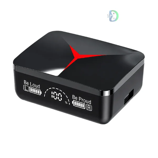 M90 Pro TWS Gaming Earbuds with LED Charging Case – Bluetooth Wireless Earbuds for Gaming | GamerZone.pk