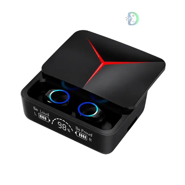 M90 Pro TWS Gaming Earbuds with LED Charging Case – Bluetooth Wireless Earbuds for Gaming | GamerZone.pk