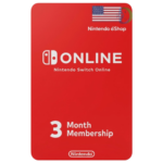 Nintendo Switch Membership Card USA 3 Months digital subscription code