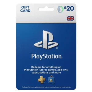 PSN Gift Card UK 20£ PlayStation Network Digital Voucher