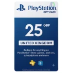PSN Gift Card UK 25£ digital PlayStation Network wallet top-up card