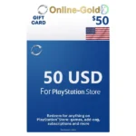 PSN Gift Card USA 50$ digital PlayStation Network wallet top-up card