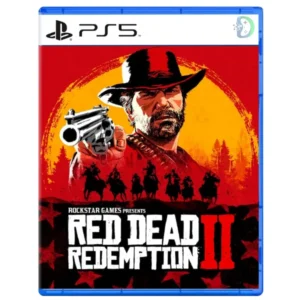 Red Dead Redemption 2 PS4 game cover showing Arthur Morgan in a western landscape with horses and sunset background.