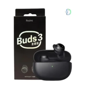 Redmi Buds 3 true wireless earbuds in white color with compact charging case displayed on a clean background.