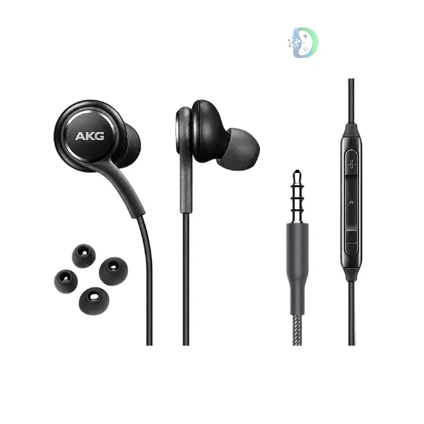 Samsung AKG EO-IG955 Handsfree with Cable on sale in Saudi Arabia with clear stereo sound, built-in microphone and 3.5mm wired earphones