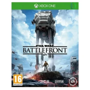 Star Wars Battlefront Xbox One gameplay showing stormtroopers and Rebel soldiers in battle on a snowy planet