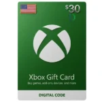 Xbox Gift Card USA 30$ digital gift card for Xbox games, apps, movies, and subscriptions.