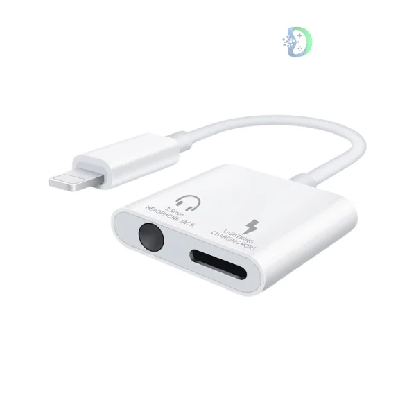 iPhone Aux Adapter 2-in-1 Dual Lightning Headphone Adapter Cable KY-160 KIN Price in Pakistan