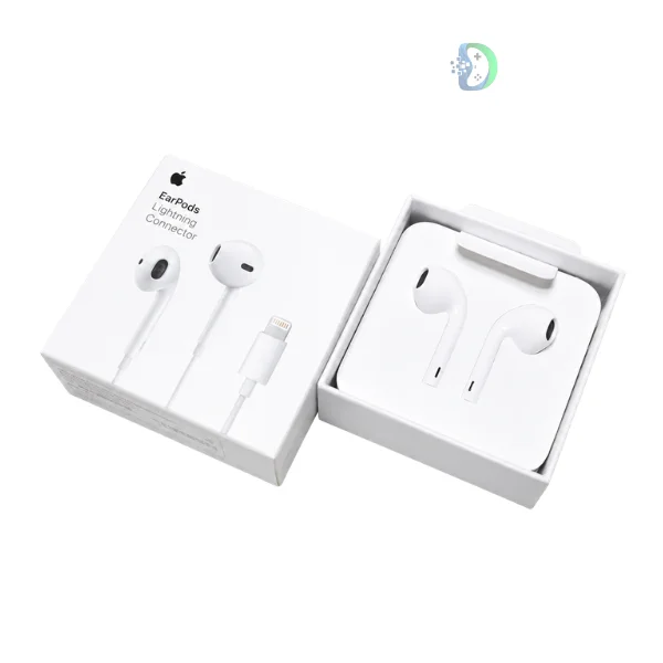 iPhone X Lightning Handsfree Original Wired Earphones with Lightning Connector for Clear Calls and HD Sound.