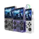 R36S Handheld Retro Game Console, 20000+ Classic Games Retro Video, Black (64GB)