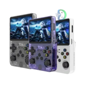 R36S Handheld Retro Game Console, 20000+ Classic Games Retro Video, Black (64GB)