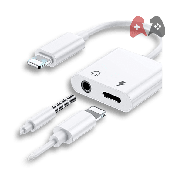 iPhone Aux Adapter 2-in-1 Dual Lightning Headphone Adapter Cable - KY-160 KIN